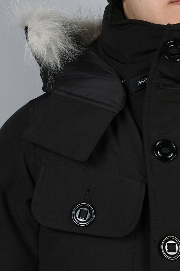 CANADA GOOSE カナダグース スーパーコピー メンズ RUSSELL PARKA ラッセル BLACK 722040112